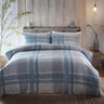 Verbier Brushed Cotton Duvet Cover Set Blue