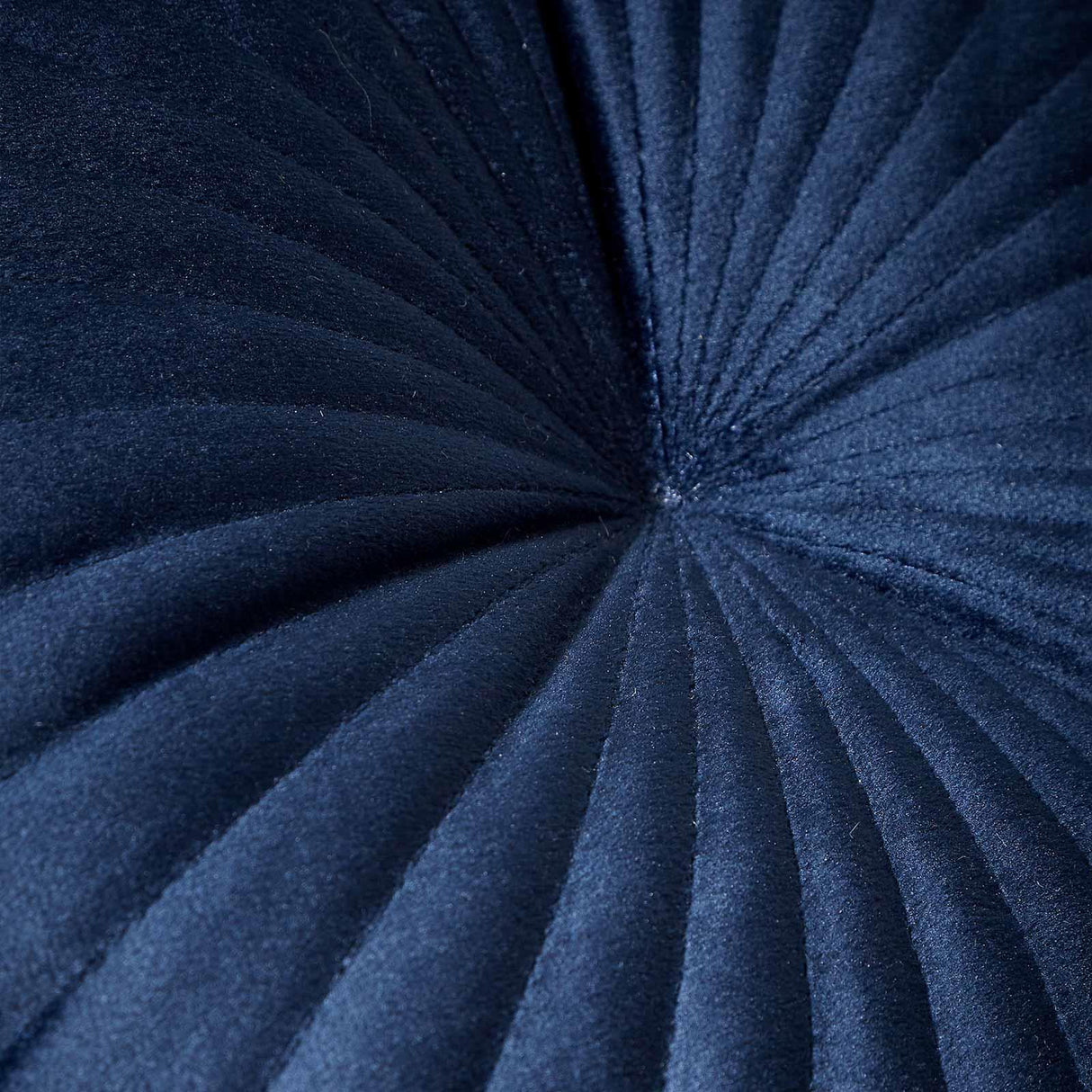 Pleated Round Cushion Navy