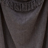 Textured Chenille Throw Charcoal