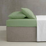 Easy-Iron Percale Fitted Sheet Sage