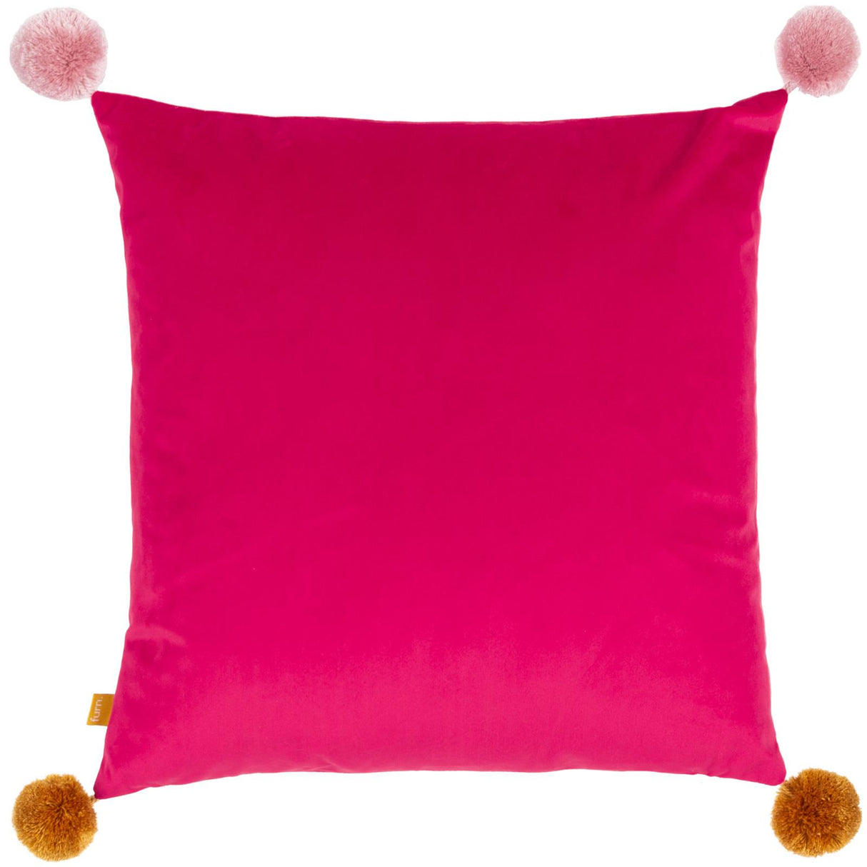 Pom Poms Love Wins Lilac Cushion Cover 17" x 17"