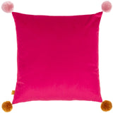 Pom Poms Love Wins Lilac Cushion Cover 17" x 17"