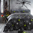 Spiders Glow in the Dark Duvet Cover Set