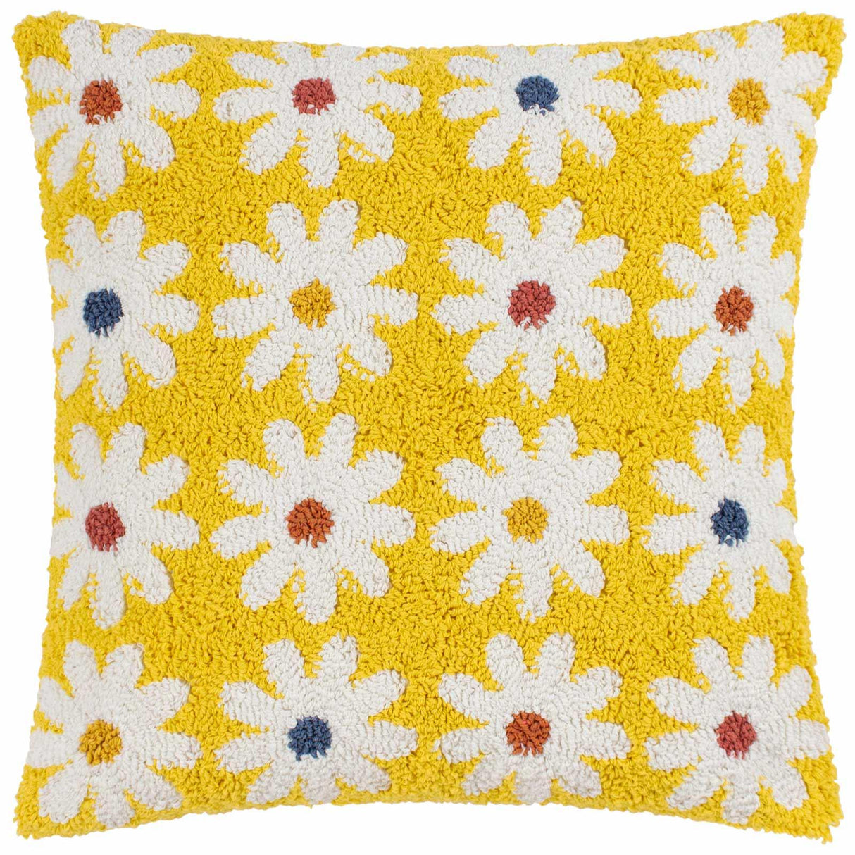 Daisy Knitted Cushion Cover