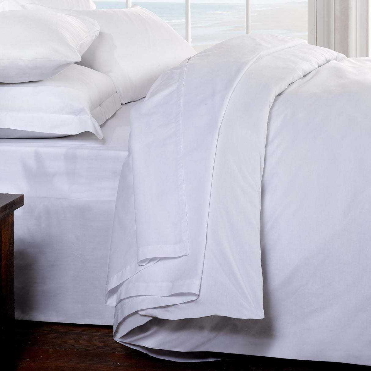 400 Thread Count White Flat Sheet