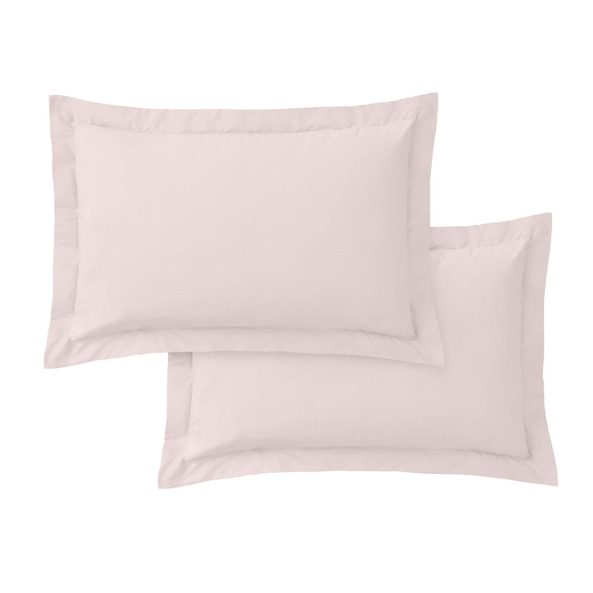 200TC Cotton Percale Oxford Pillowcases Blush