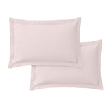 200TC Cotton Percale Oxford Pillowcases Blush