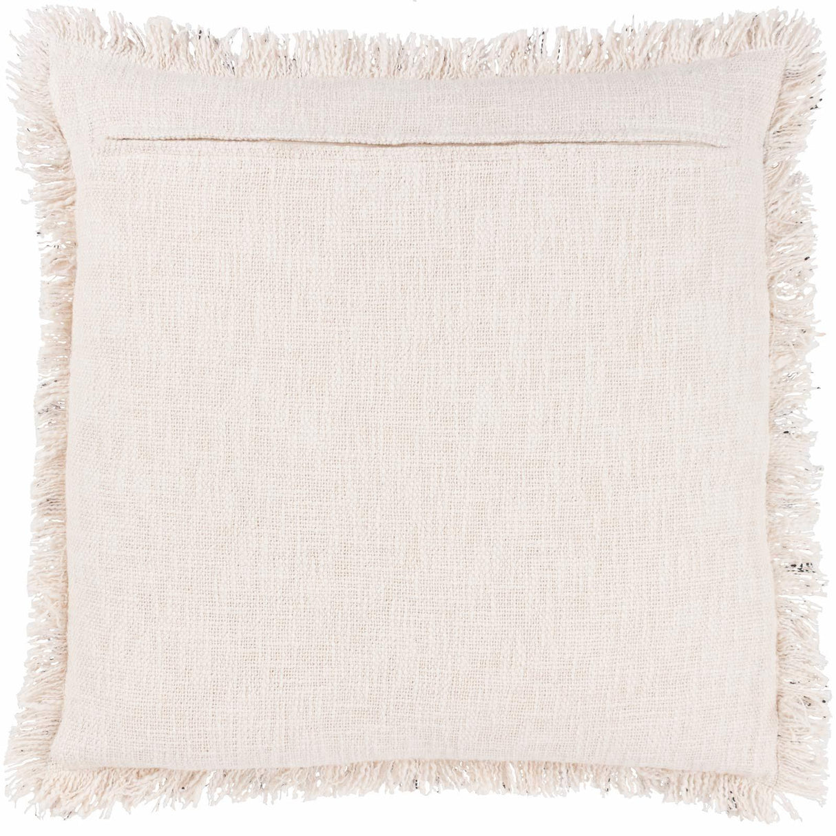 Hara Woven Fringed Cotton Cushion Cover 20" x 20" (50cm x 50cm)