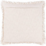 Hara Woven Fringed Cotton Cushion Cover 20" x 20" (50cm x 50cm)