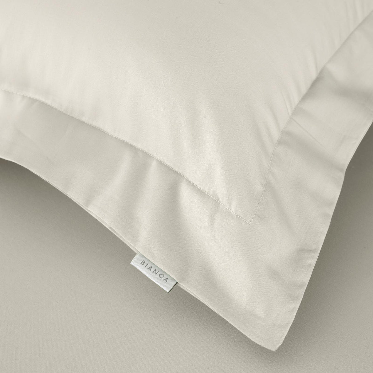 400TC Cotton Sateen Oxford Pillowcases Oyster