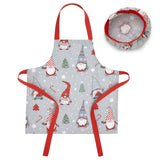 Christmas Gnomes Kids Apron & Hat Set