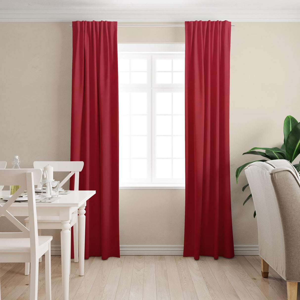 Lucida Red Made To Measure Curtains