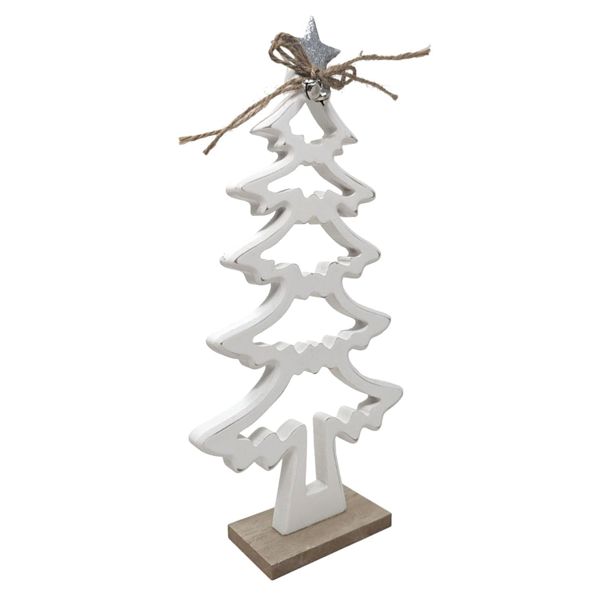 White Wooden Christmas Tree