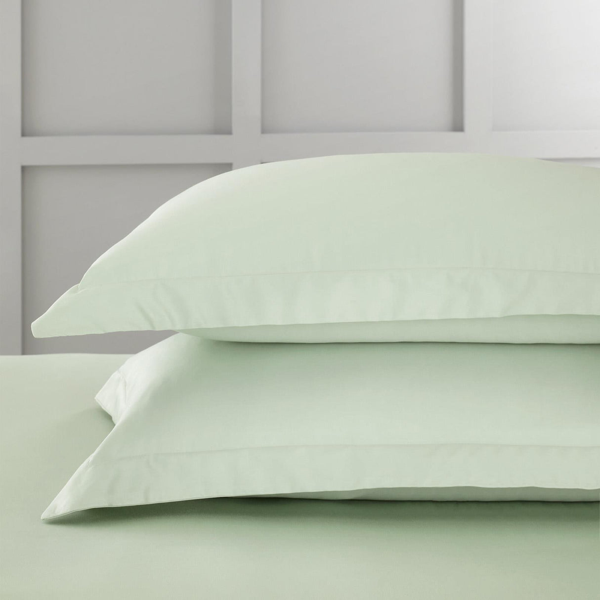 400TC Cotton Sateen Oxford Pillowcases Green