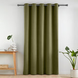 Wilson Velvet Blackout Thermal Door Panel Olive