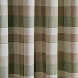 Catherine Lansfield Brushed Cotton Thermal Check 46x54 Inch Lined Eyelet Curtains Two Panels Ochre Yellow