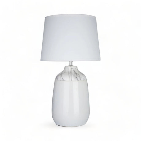 Classical Grey Marble Table Lamp 49cm