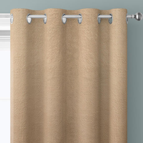 Ambiance Thermal Blackout Eyelet Curtains Taupe Eyelet Curtains Emma Barclay   