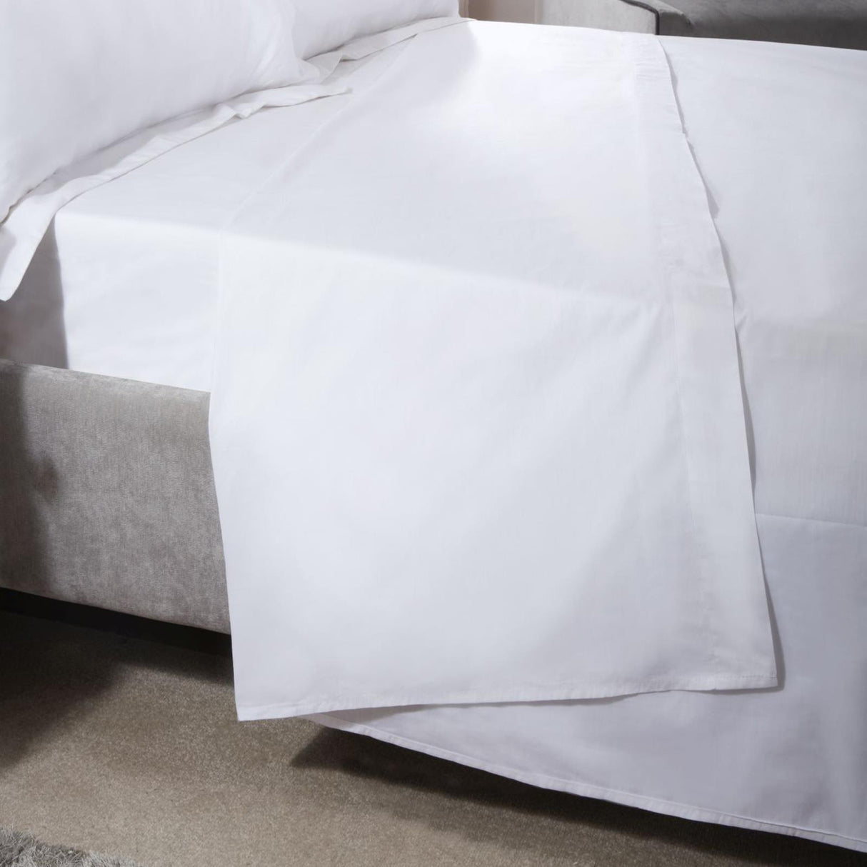 Egyptian Cotton 200 Thread Count White Flat Sheet