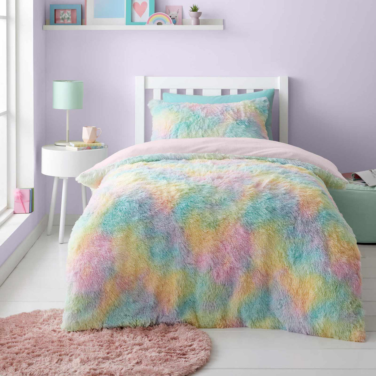 Rainbow Cuddly Duvet Cover Set