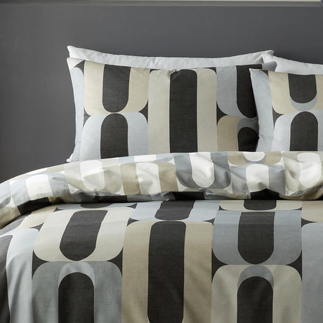 Orea Duvet Cover Set Charcoal