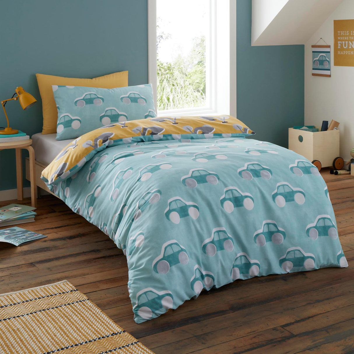 Cool Cars Reversible Duvet Cover Set