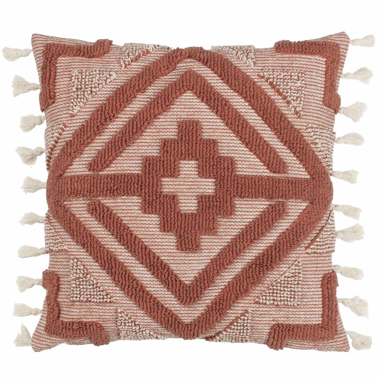 Kalai Tuft Tasselled Cushion Cover 18" x 18" (45cm x 45cm)