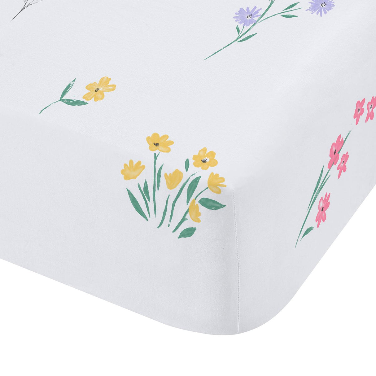 Bunny Tails Ditsy Flower Fitted Sheet