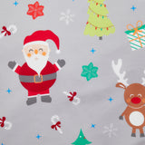 Elf & Santa Duvet Cover Set Grey