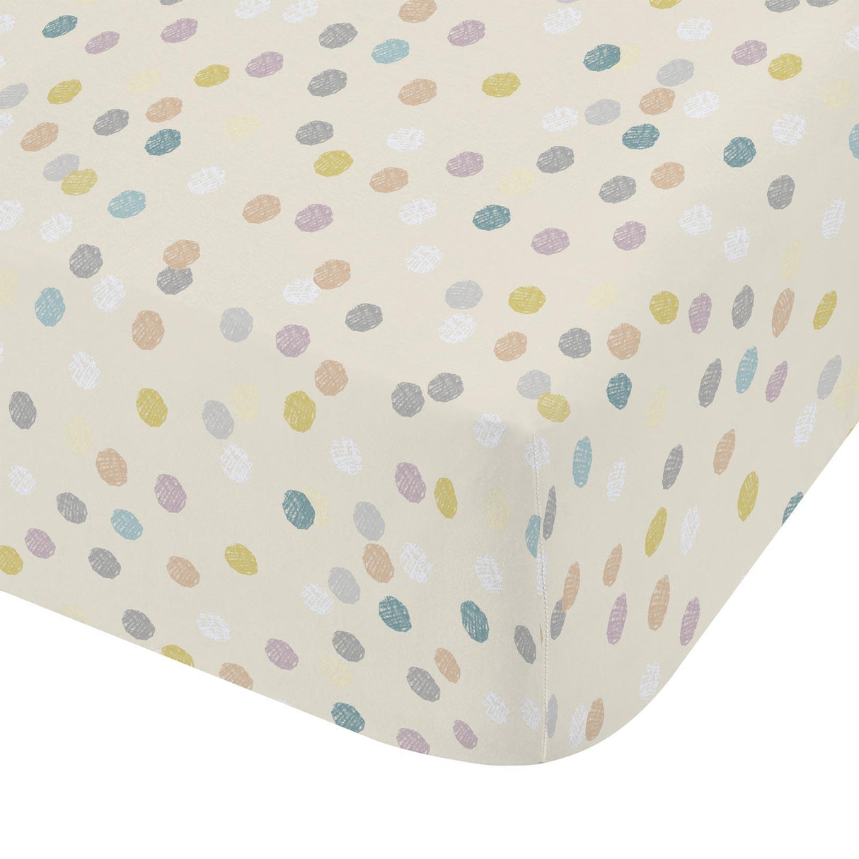 Brushed Balloons Spot Fitted Sheet