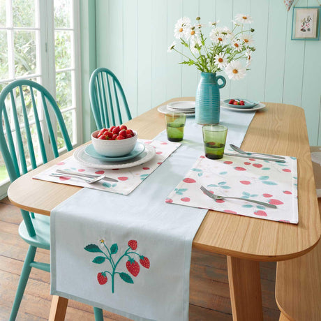 Strawberry Garden Table Runner