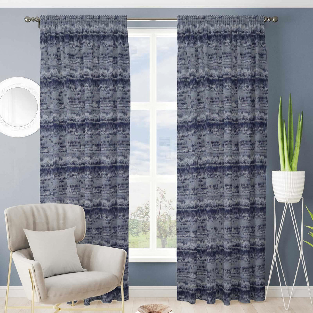 Cancun Blue Made To Measure Curtains