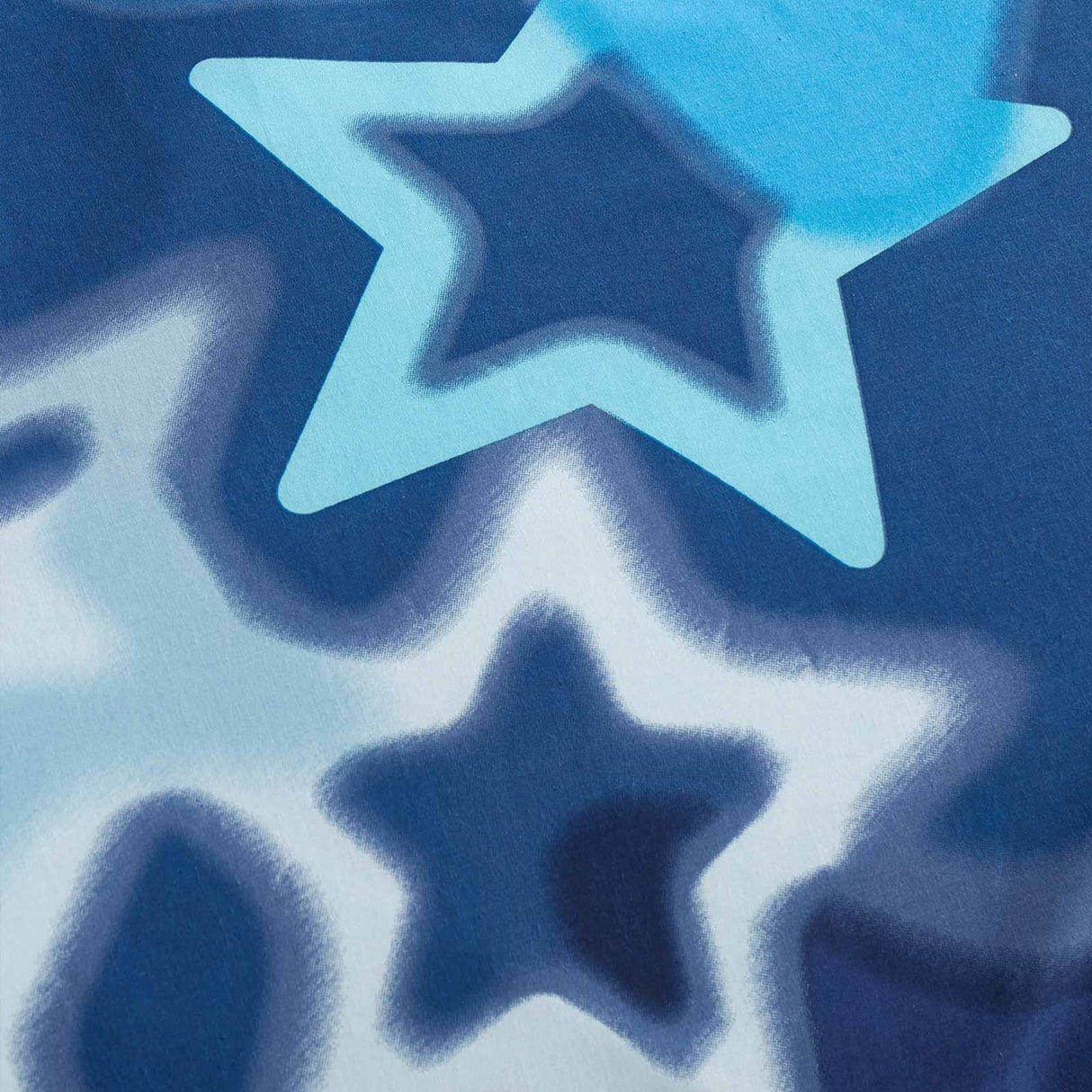 Ombre Stars Fitted Sheet Blue