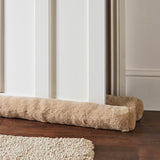 Faux Fur Draught Excluder Natural