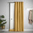 Velvet Chenille Eyelet Door Curtain Ochre