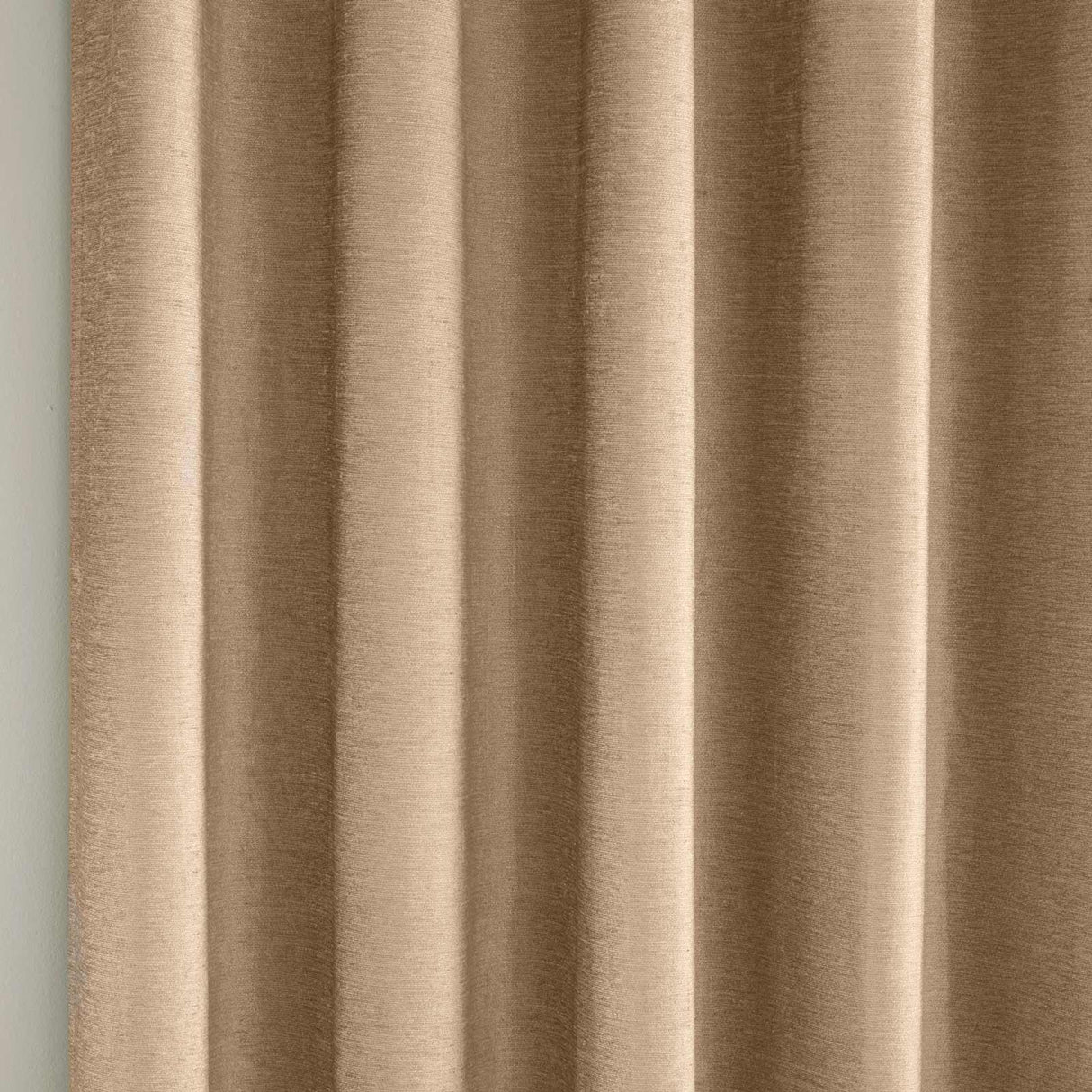 Savoy Chenille Blackout Eyelet Door Curtain Sand