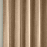 Savoy Chenille Blackout Eyelet Door Curtain Sand