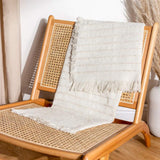 Hazie Woven Fringed Throw Blanket 130cm x 180cm