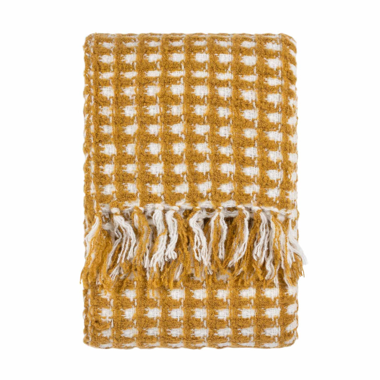 Toasty Waffle Throw Ochre