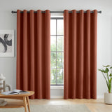 Wilson Velvet Blackout Thermal Eyelet Curtains Terracotta