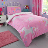 Unicorn Glow Kids Duvet Cover Set