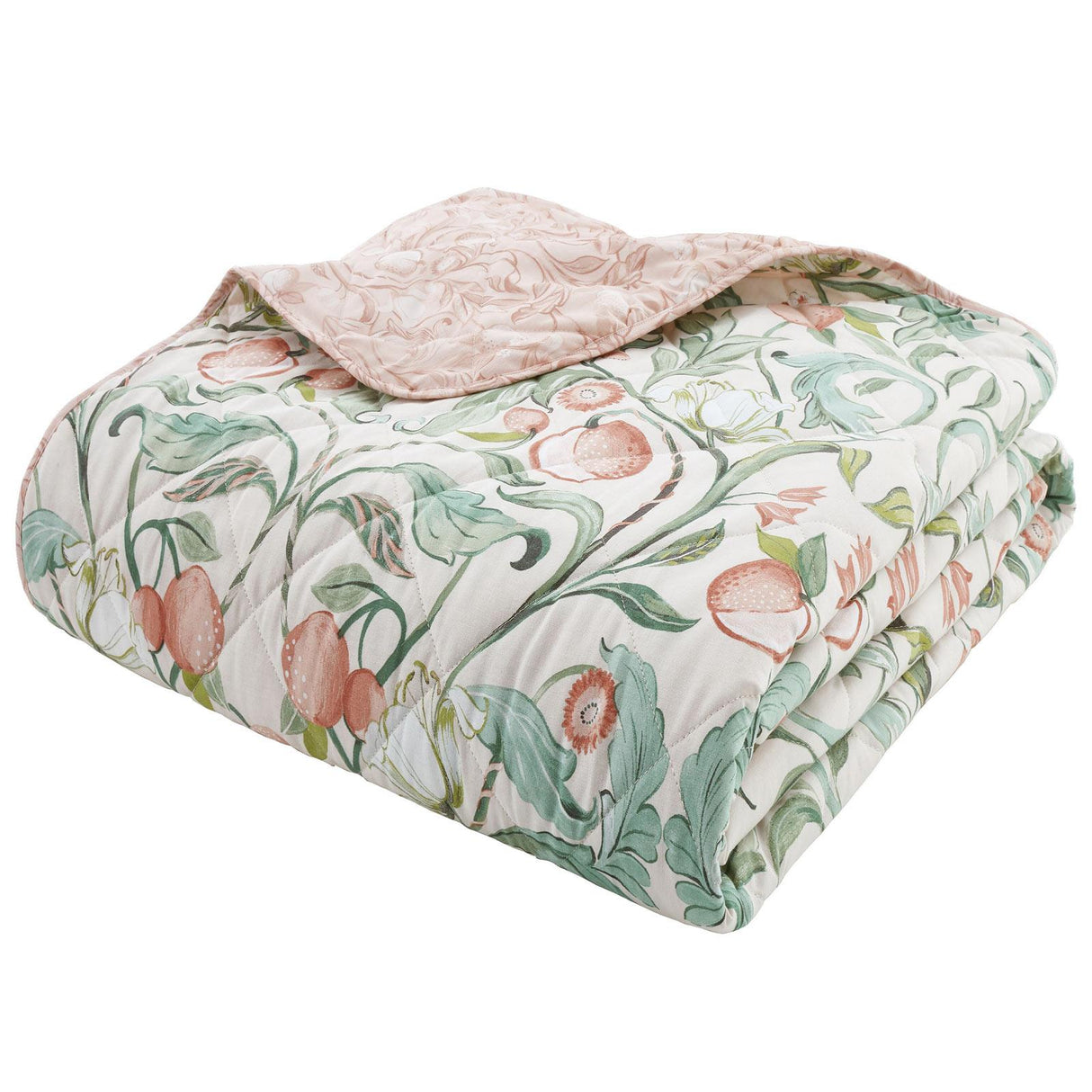 Clarence Floral Quilted Bedspread