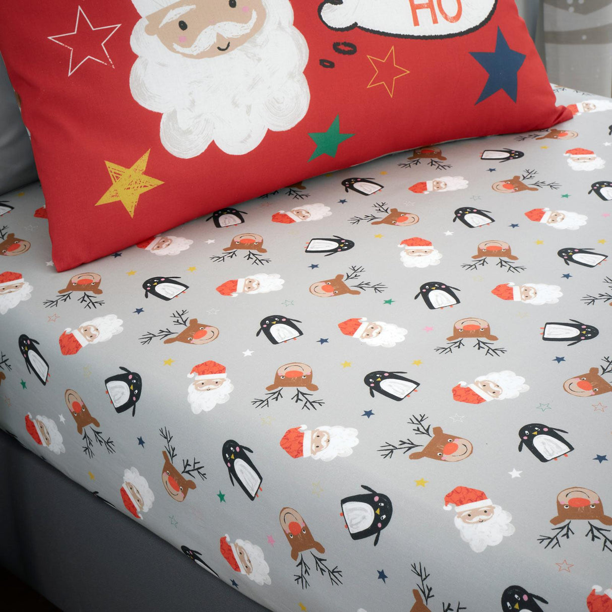 Christmas Ho Ho Ho Fitted Sheet