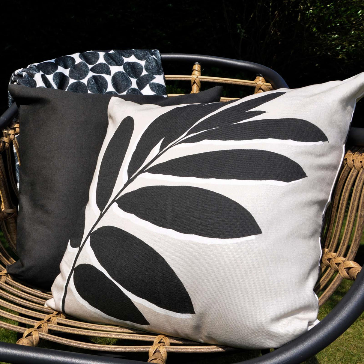 Leaf Natural Outdoor Cushion Cover