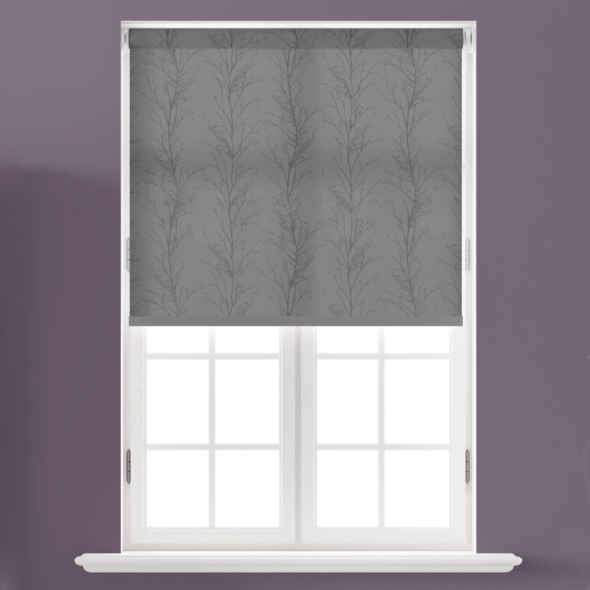 Treviso Graphite Dim Out Made to Measure Roller Blind