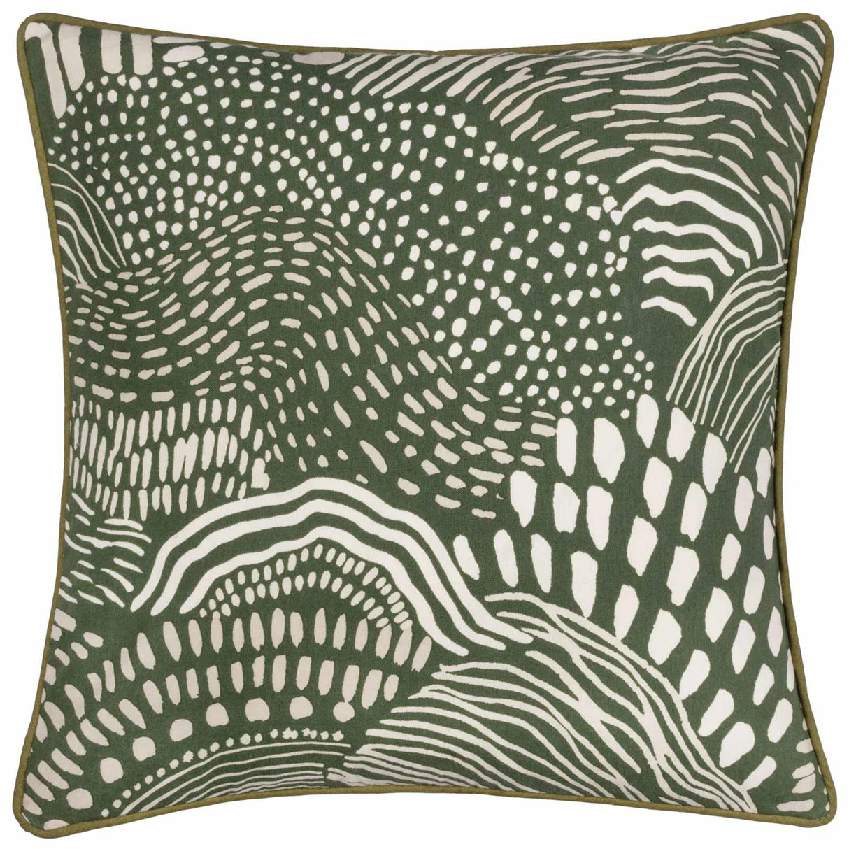 Nola Abstract Piped Cushion Cover 18" x 18" (45cm x 45cm)