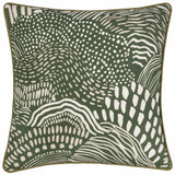 Nola Abstract Piped Cushion Cover 18" x 18" (45cm x 45cm)