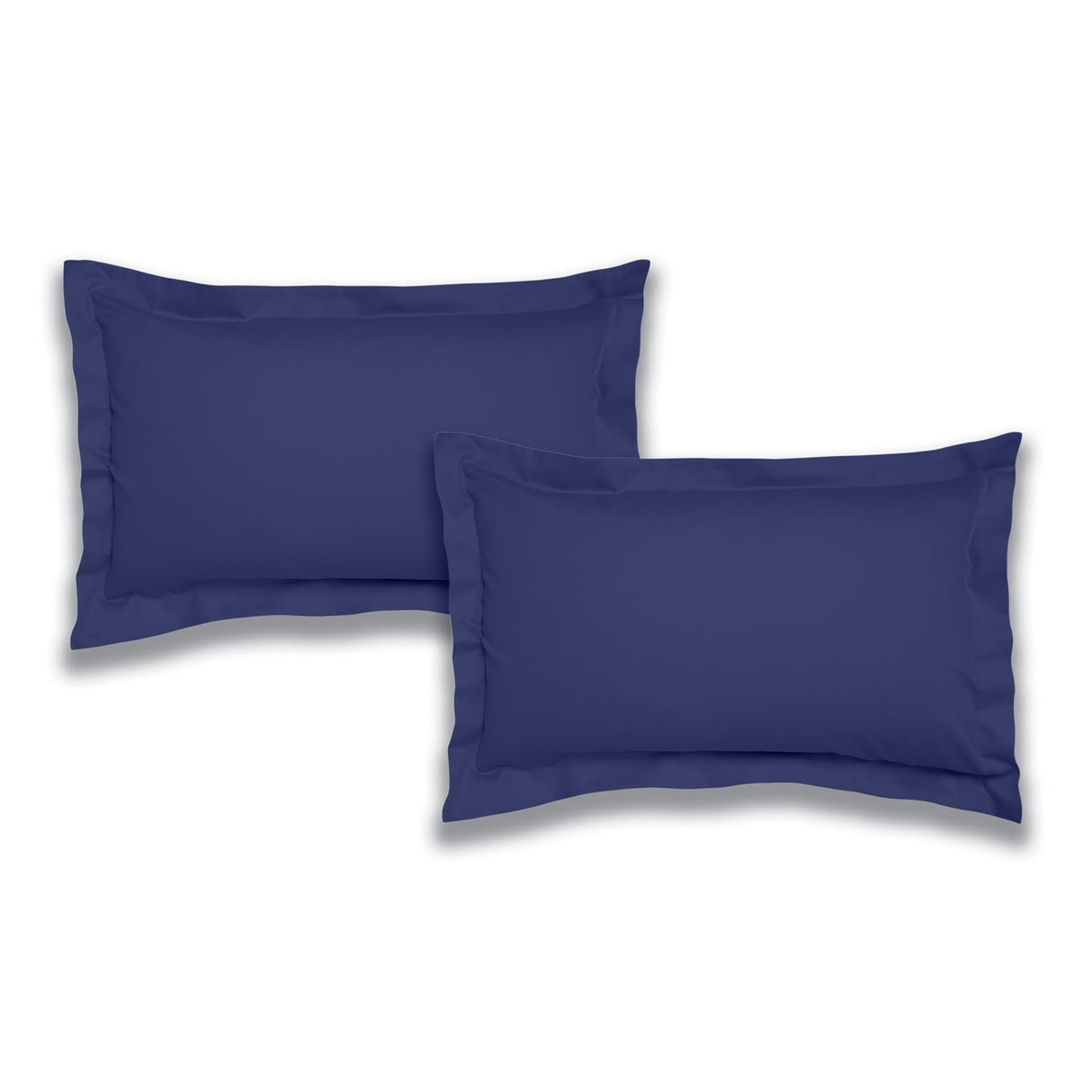 200TC Cotton Percale Oxford Pillowcases Navy