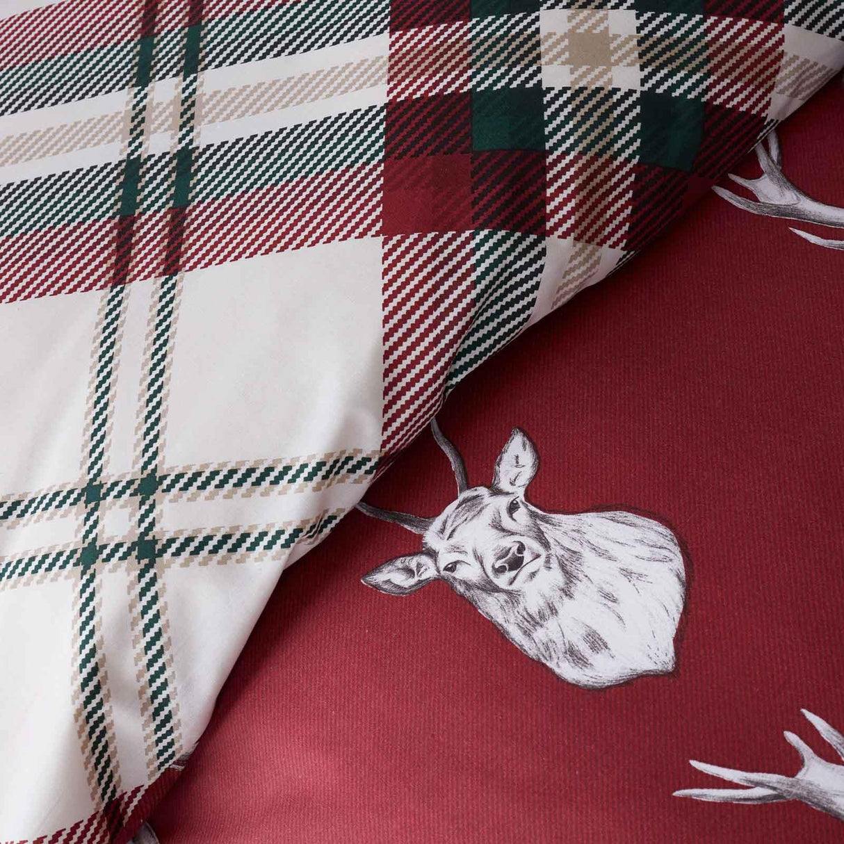 Munro Stag Check Duvet Cover Set