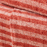 Stripe Chenille Throw Terracotta